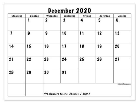 Diretta esclusiva su sky dalle ore 21. Kalender "48MZ" December 2020 om af te drukken in 2020 ...
