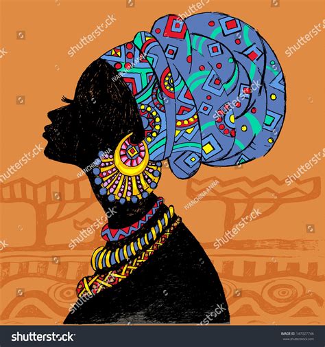 Dans cette page, nous avons également une variété d'images disponibles. silhouette of woman.Beautiful black woman. | Tablolar ...