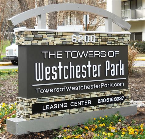 The Towers Of Westchester Park Monument Sign Graphcom