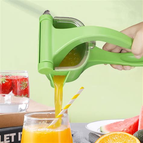 Mão Pressionado Espremedor De Frutas Mini Manual Juicer Liga De Alumínio Frutas Limão Espremedor