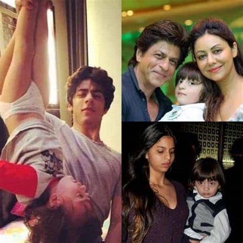 abram khan birthday special unseen pictures of the little one with shah rukh khan suhana