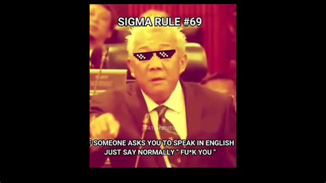 Sigma Rule 69 Sigma Rules Youtube