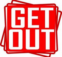 Image result for free clip art Get Out