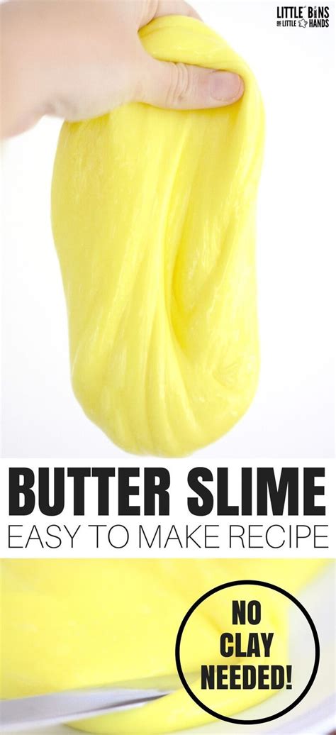 How To Make Butter Slime Without Clay Easy Butter Slime Recipe