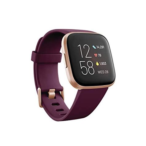 Fitbit Versa 2 Health And Fitness Smartwatch Bordeauxcopper Rose