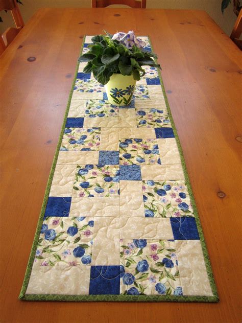 They are used for fashion, home textiles, stationery, wallpapers and so floral design, floral vector, floral pattern, floral all over print, floral illustration, floral ornament, floral pattern design, floral artwork, floral. Spring Blue Floral Quilted Table Runner 12-1/2" wide x 48 ...