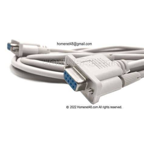 Rs232 Serial Port Db9 Cable To Cross Head Full Cross Homenet48