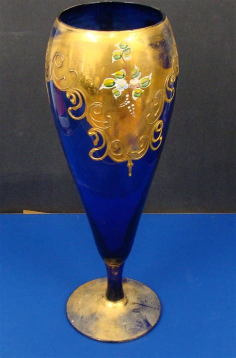 Items Similar To Cobalt Blue Venetian Glass Vase On Etsy