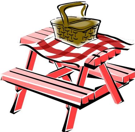 Wooden table with typical picnic meal, burgers, steaks, vegetables and beer bottles on tablecloth cartoon vector. Austell, GA | Welcome to The Goddard School® located in ...