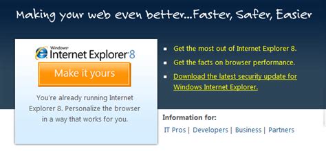 How To Update Internet Explorer Browser