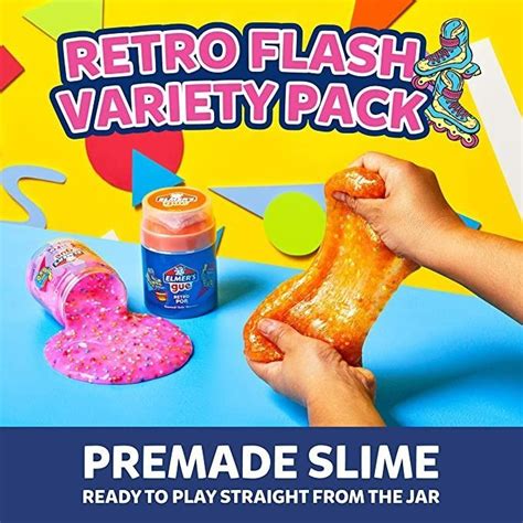 Elmers Gue Premade Slime Retro Flash Slime Kit Includes Fun Unique