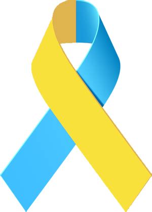 Yellow and Blue Awareness Ribbon | Awareness ribbons, Awareness, I miss my mom