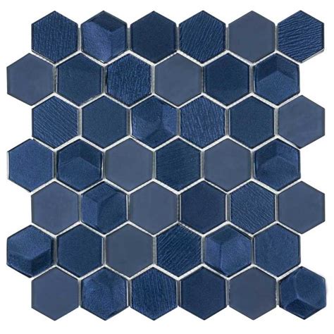 Elida Ceramica Skylight Hex 12 In X 12 In Glass Mosaic Wall Tile