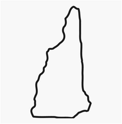 Clip Art New Hampshire Outline Outline Of New Hampshire Hd Png