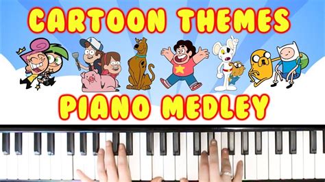 Cartoon Themes Piano Medley Steven Universe Gravity Falls Adventure