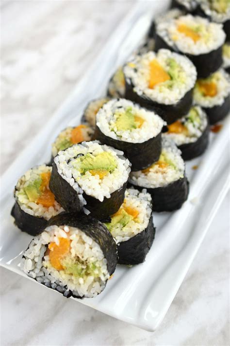 Boneless & skinless chicken with teriyaki sauce. Woman in Real Life: Peach Avocado Sushi Rolls With ...