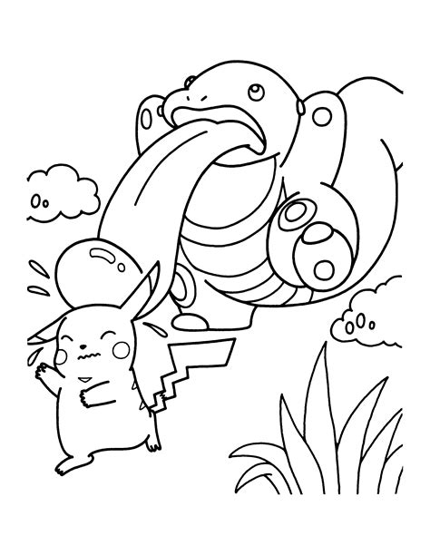 Coloring Page Pokemon Coloring Pages 184 Pikachu Coloring Page