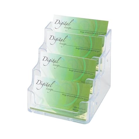 Only one transaction coupon may be used on your order. Find a Staples Plastic 4-Pocket Business Card Holder at ...
