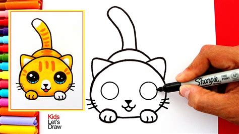 Aprende A Dibujar Un Gato Kawaii Fácil How To Draw A Cute Kitten Easy