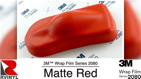 3m Wrap Film Series 2080 Matte Red Vinyl Youtube