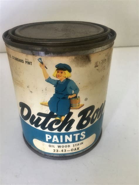 Dutch Boy Vintage Paint Can 1970s 1 Pint Dutch Boy Etsy