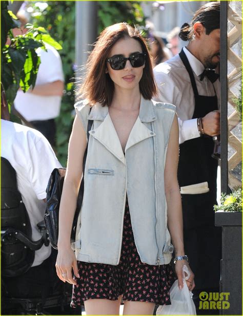Lily Collins Steps Out For Lunch After Some Exciting
