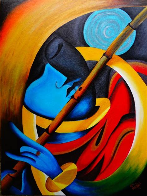 Shinrai radha krishna paintings for wall modern art paintings. LORD KRISHNA - MODERN ART - Colors Of Life - Paintings ...