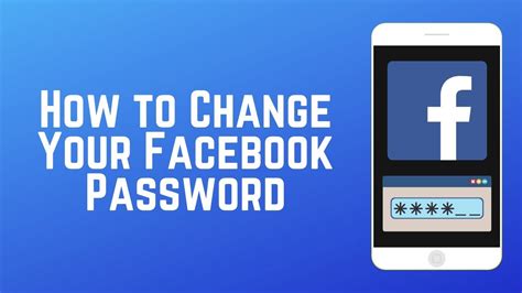 How To Change Your Facebook Password Youtube
