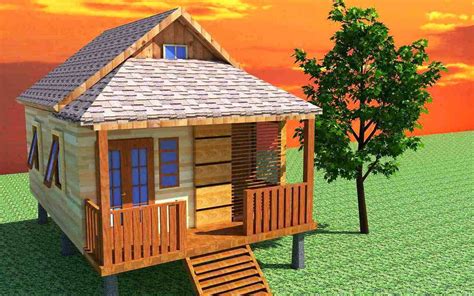 gambar desain rumah kayu minimalis modern gambar desain
