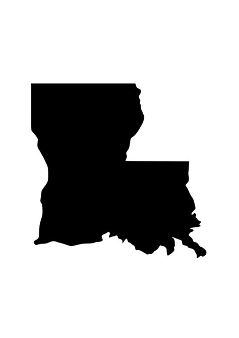 State Of La Louisiana Outline Laptop Cup Decal Svg Digital Etsy