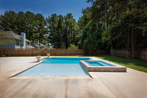 Custom Pool For Small Backyard With Beach Entry Georgia Pools
