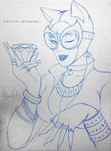 Catwoman Pencil By Mkmatsumoto On Deviantart