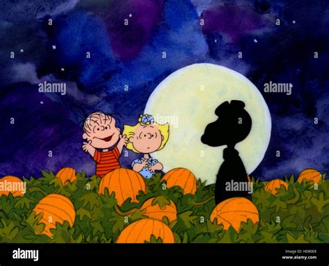 Es La Gran Calabaza Charlie Brown Linus Van Pelt Sally Brown Snoopy Primero Ventilado En