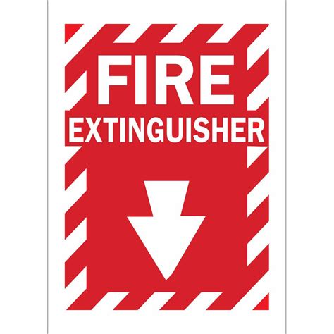 Place these highly visible signs next to each fire extinguisher station to provide refresher training every day! Brady Part: 43294 | Fire Extinguisher Sign | BradyID.com