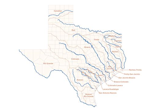 Map Of Texas Rivers Map Of Zip Codes