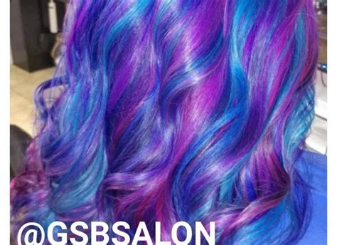 Get Ready To Be Mesmerized Turn Heads With Blue And Purple Galaxy Hair