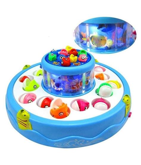 Fishing Electric Magnetic Fish Catching Game With Musical Lights For
