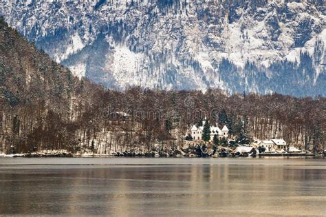Hallstaetter Lake In Hallstatt Upper Austria Stock Photo