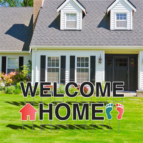 No matter the occasion, decorating with our custom yard signs shows that you've thought of everything¿ talk about the host of the most! Welcome Home Yard Letters | Custom Yard Letters