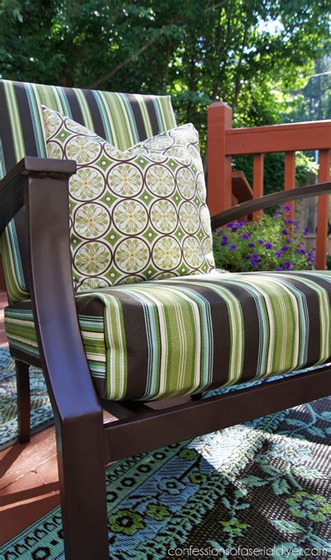 Making the cushions was the easy part. Sew Easy Outdoor Cushion Covers {Oldie, but Goodie ...