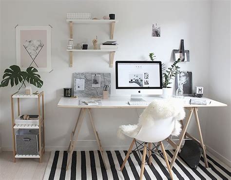 White Desk Designs For Minimalist Home Office