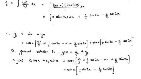 Solved Solve The Following Non Homogenous Linear Differential