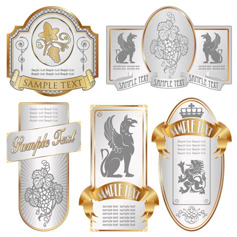 Download Elegant wine label (5903) Free EPS Download / 4 Vector