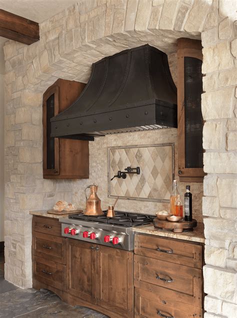 Rustic Kitchen Custom Range Hood Beckallen Cabinetry