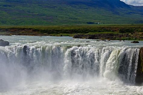 Falls Of The Gods Godafoss Iceland Stock Photo Image Of Lake