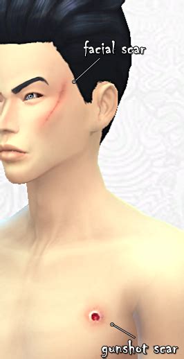 My Sims 4 Blog Scars And Wounds By Decayclownsims
