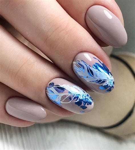 50 Stunning Matte Blue Nails Acrylic Design For Short Nail ... Make your hands beautiful by adding a nice ring.