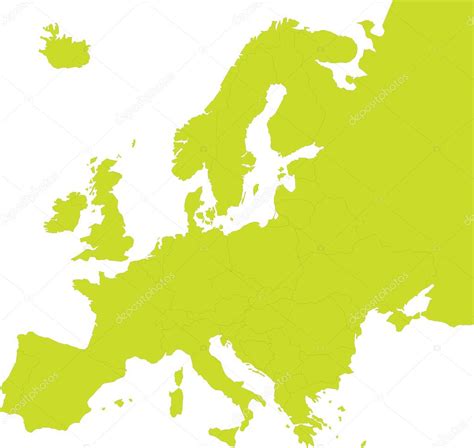 Europe Map Stock Vector By ©alexciopata 3855196