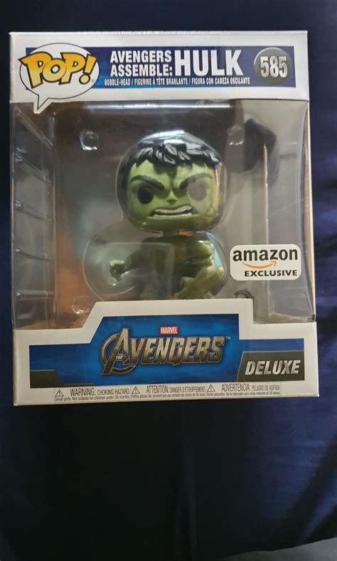 Funko Pop Hulk Marvel Avengers Assemble 585 Deluxe Amazon Exclusive