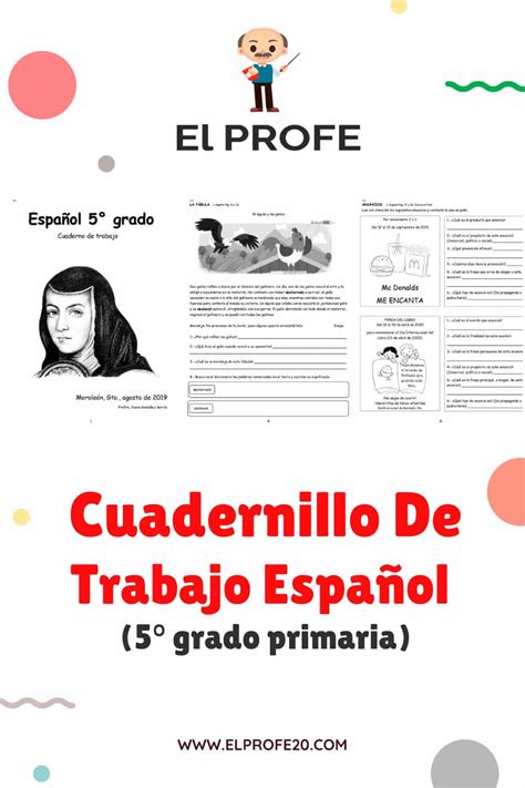 Cuadernillo De Trabajo Español 5° Grado Primaria